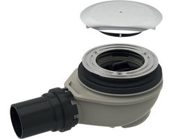 Geberit douchesifon - voor douchebak - met afvoeropening D - 90mm - voor douchebak - zonder overloop - verchroomd chroom