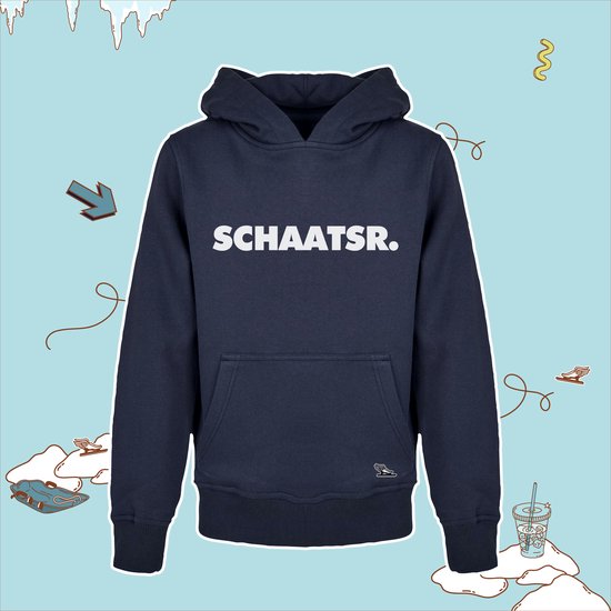 Jschlatt Hoodie Schlatt And Co Sweatshirt SCHAATS HOODIE KIDS NAVY