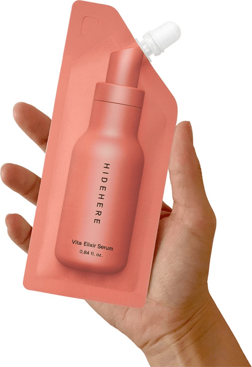 Goedkoopste HIDEHERE – Vita Elixir Serum 25ml – Verhelderend & Verstevigend Serum met Vitamine A, C & E – Koreaanse Antioxidant Boost voor de Huid – Duurzame, Reisvriendelijke Verpakking