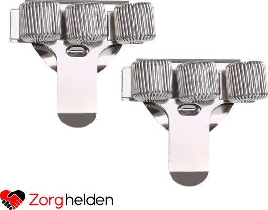 Zorghelden® pennenhouder "Chroom" - Set van 2 stuks - pennenhouder clip - pennenhouder verpleegkunde - verpleegkundige accessoires - pennenhouder zorg