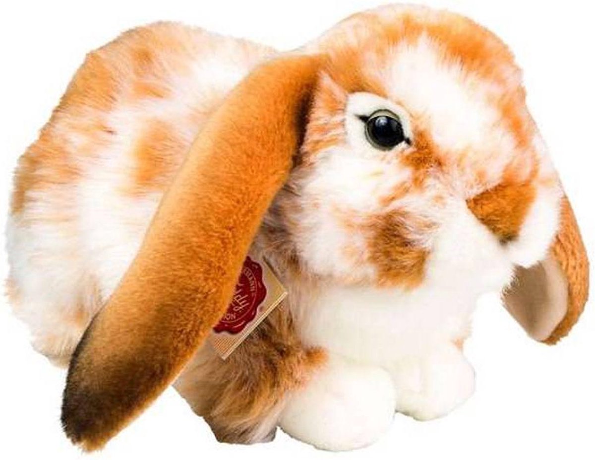 Hermann Teddy knuffel konijn - Lichtbruin wit - 30 cm