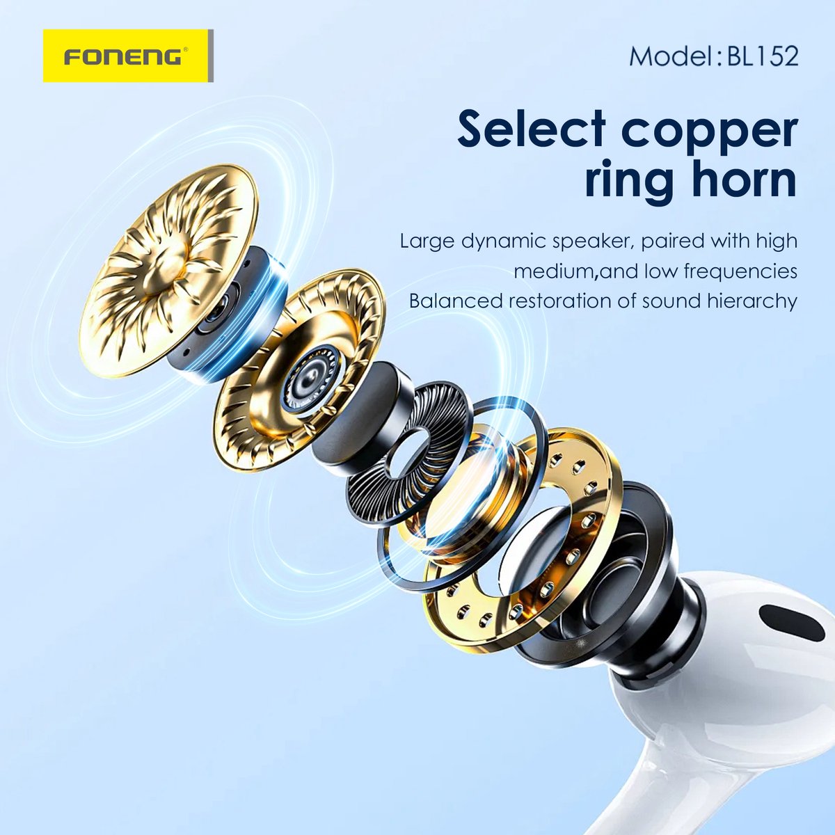 Foneng Draadloze Hoofdtelefoon Bl152 Voor Iphone Android Met Technologie