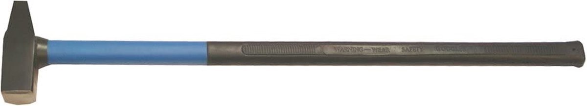 SW-Stahl 50610L voorhamer met glasvezelsteel 5kg I gereedschapshamer met rubberen steel I zware hamer met kopgewicht 5000g