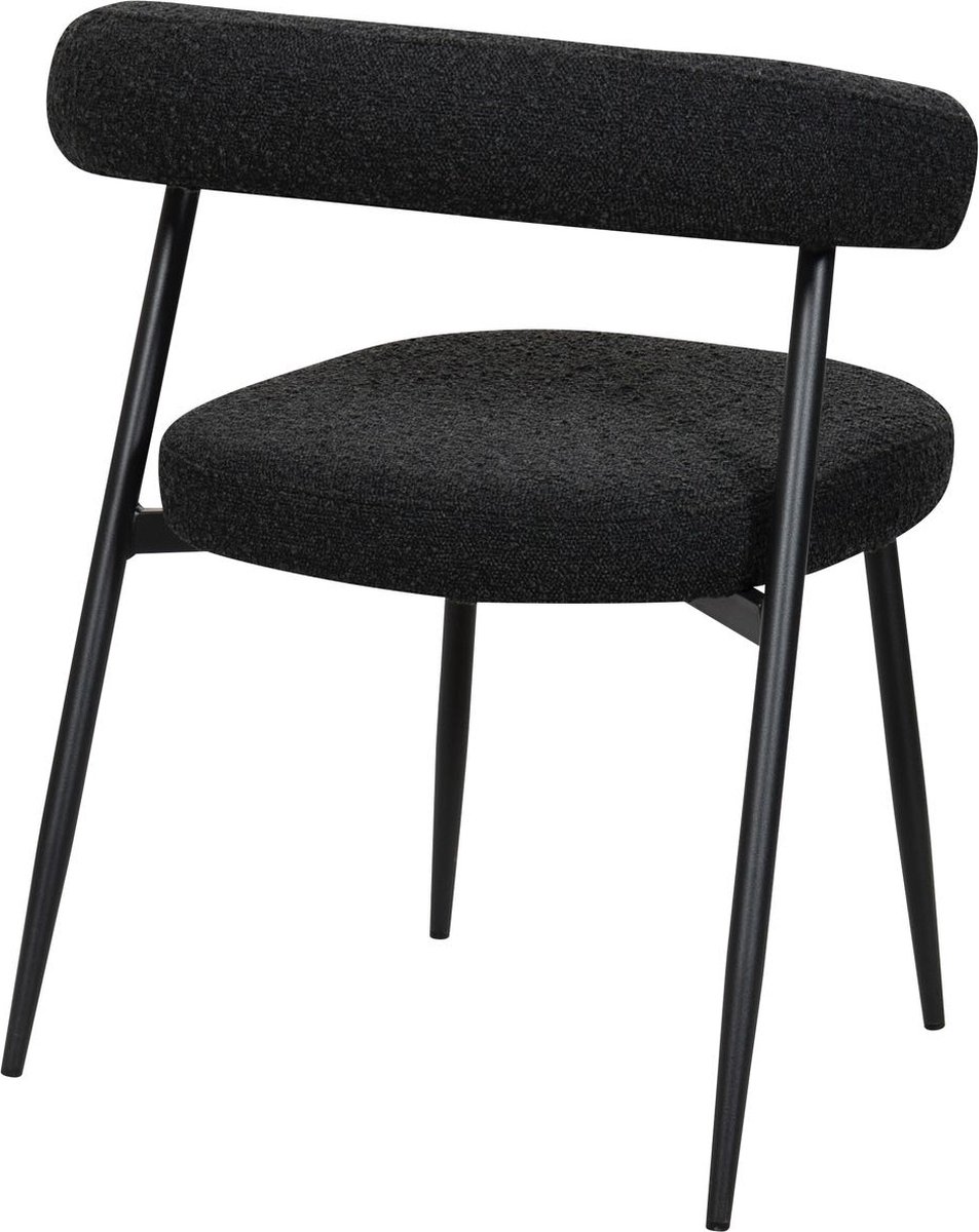 HTfurniture-eetkamerstoelen-black color-black legs