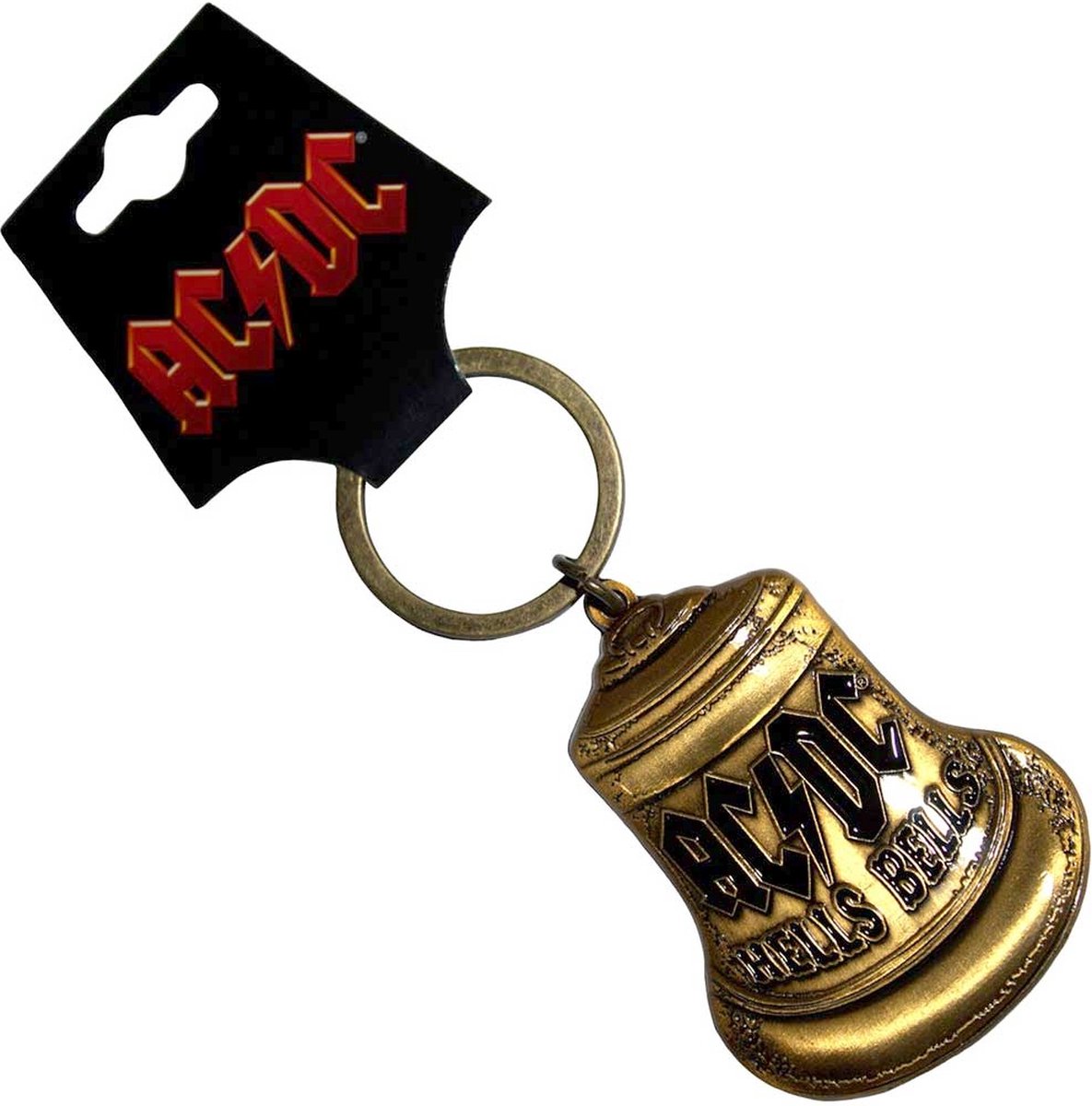 AC/DC - Hells Bells Sleutelhanger - Goudkleurig