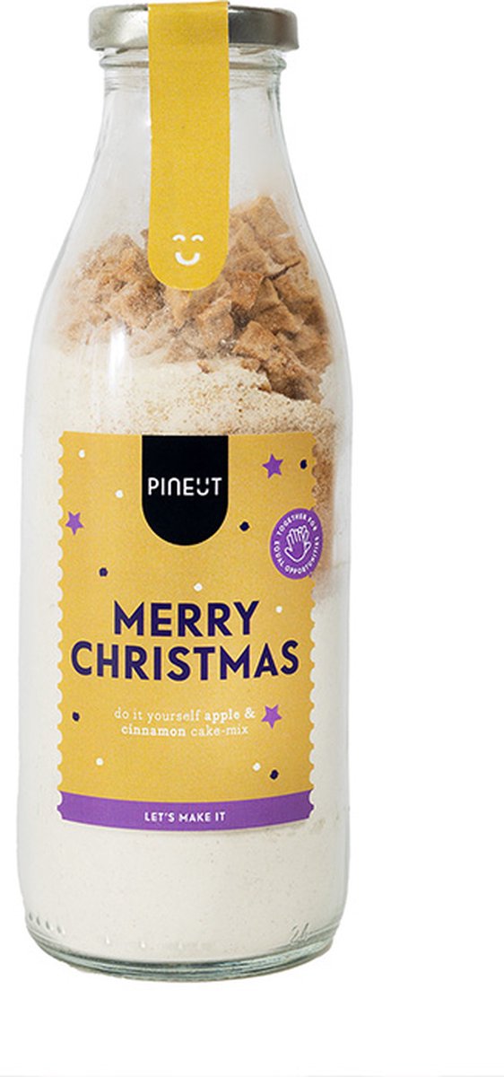 Pineut® Merry Christmas Cake - duurzaam kerstcadeau - DIY Maak het zelf Lekker - Kerstpakket