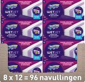 8x Recharge de Lingettes démaquillantes Swiffer WetJet 12 pièces