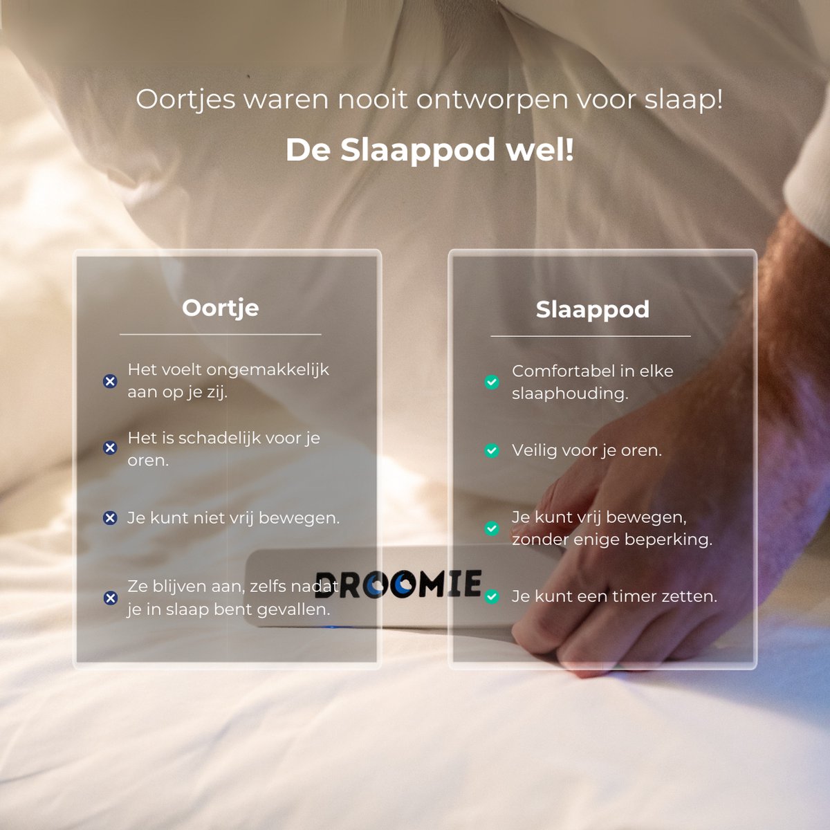 Mini Bone Conduction Kussenspeaker Bluetooth - Zwarte Slaapkoptelefoon Met Timer Voor Rustige Nachten
