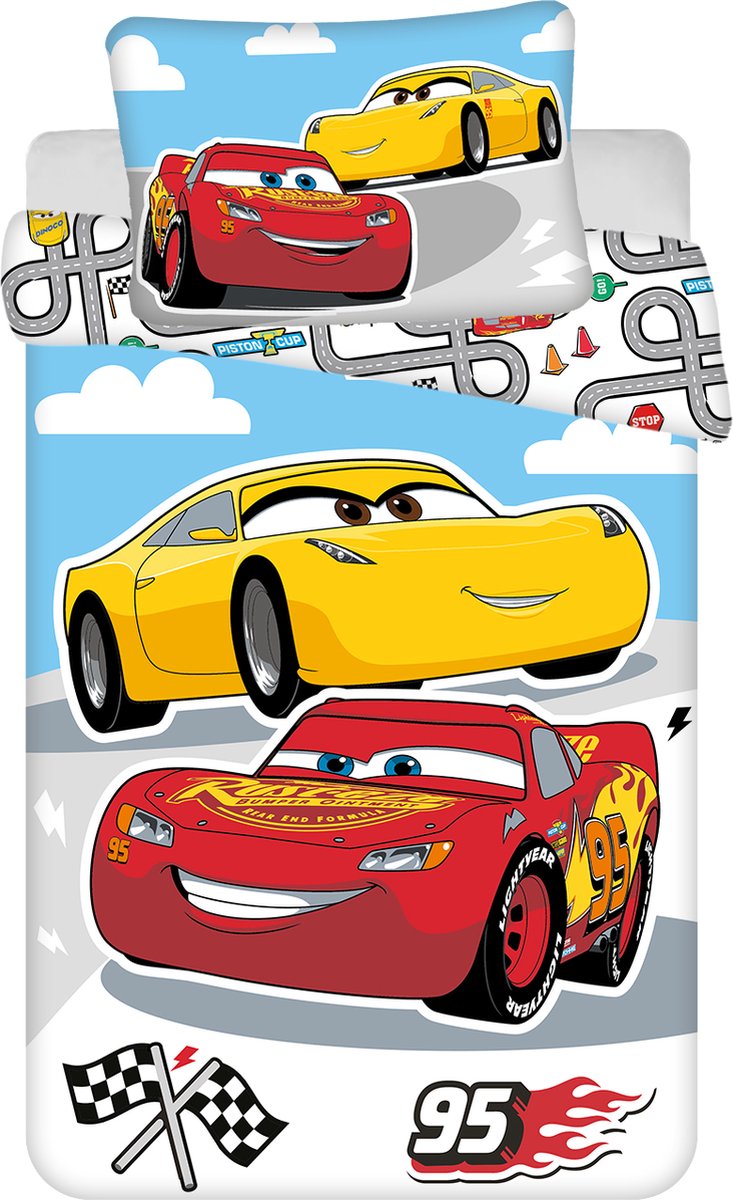 Disney Cars BABY Dekbedovertrek, Road - 135 x 100 cm - Katoen