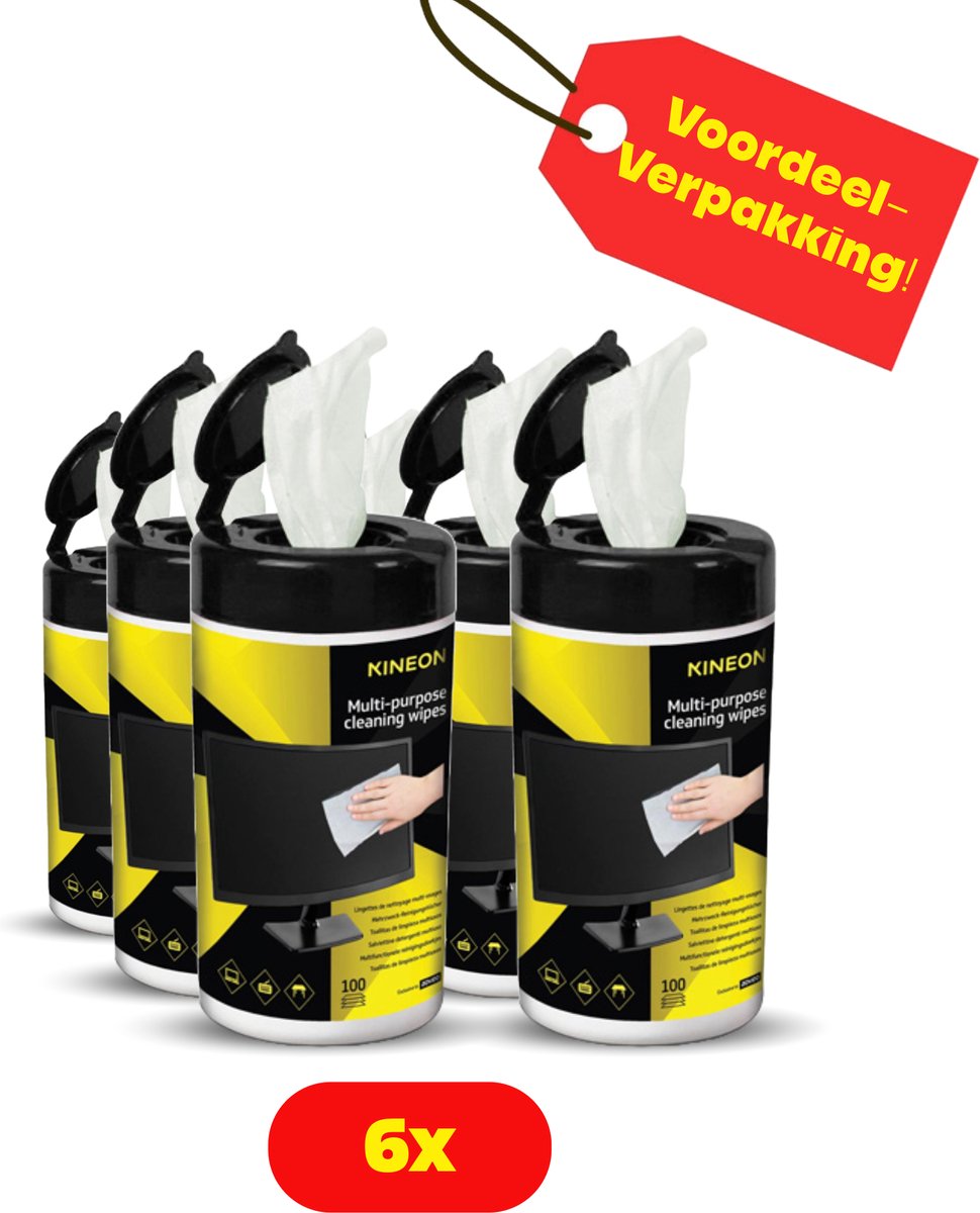 Goedkoopste 6x Kineon Multifunctionele reinigingsdoekjes - voordeelverpakking!
