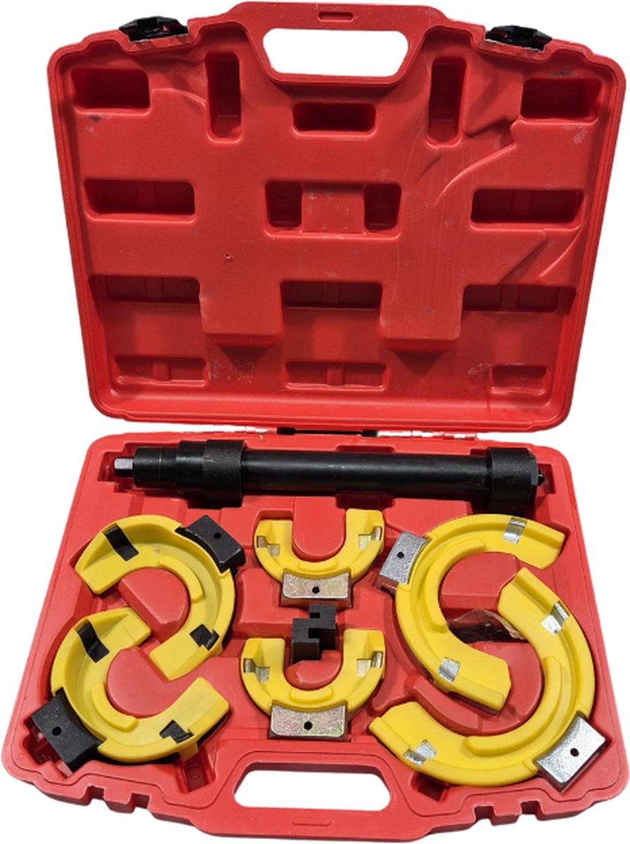 Veerspanner set - interchangeable fork spring compressor - 65mm - 212mm
