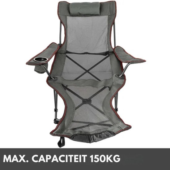 Happyment ligstoel - Strandstoel - Inklapbaar - Opvouwbare campingstoel van Happyment — afbeelding 5