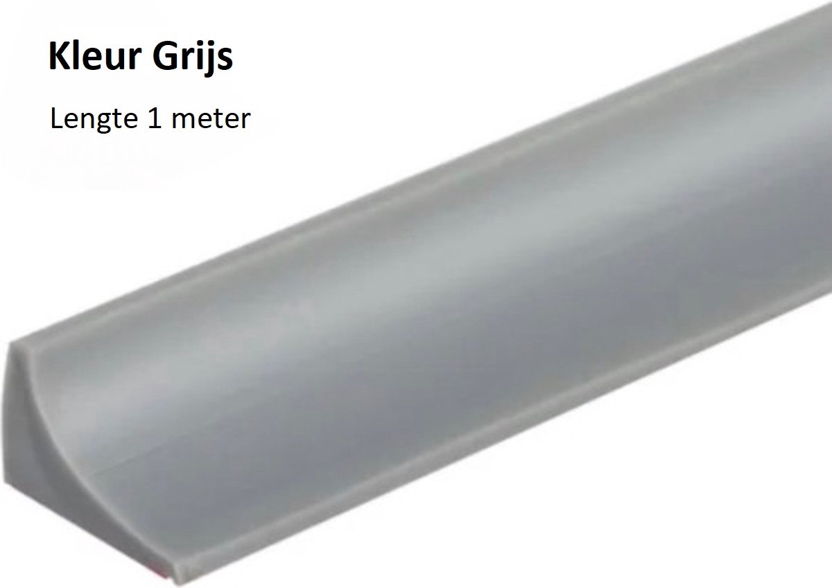 Medj - Grijs Zelfklevende Siliconen waterkering 100cm Douche Dorpel - Water stopper Badkamer - Water Dorpel Waterdorpel - Waterstopper 100cm Douchedeur - Douchebak - Douchegordijn - Water drempel - Zwembad