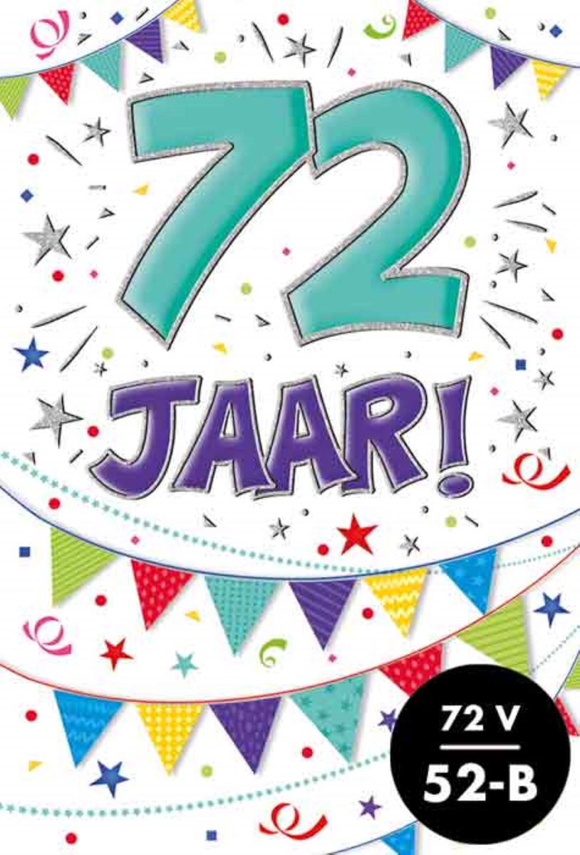 Verjaardagskaart - That Funny Age - 72 jaar - Met Envelop - Per stuk