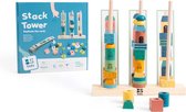 BS Toys Stapeltorens - Houten Stapeltoren - Hout speelgoed voor kinderen - Educatief speelgoed - Vanaf 3 jaar