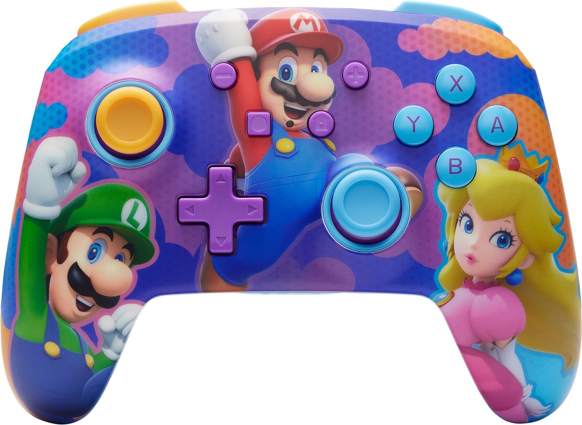PowerA Geavanceerde Draadloze Controller - Voor Nintendo Switch - Color Splash Heroes - Super Mario