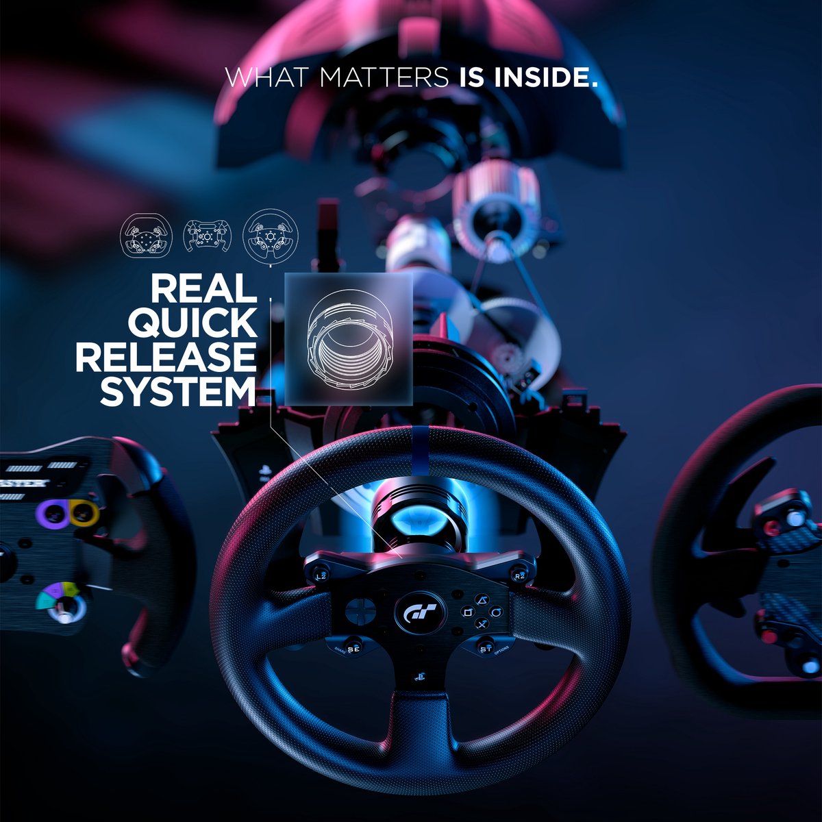 Thrustmaster T300 RS GT Force Feedback Racing Wheel - Met Wheel Stand Pro - Zwart - PC - PS4 - PS5 — cadeau in Games, Films & Muziek - foto 4