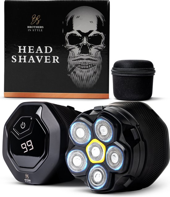Skull Shaver - Scheerapparaat Mannen - Head Shaver - Scheerapparaten – Hoofd Kaal - Magnetische Scheerkop - Brothers in Style