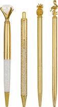 Ensemble de stylo à bille - Ensemble de 4 stylos à bille de luxe - or