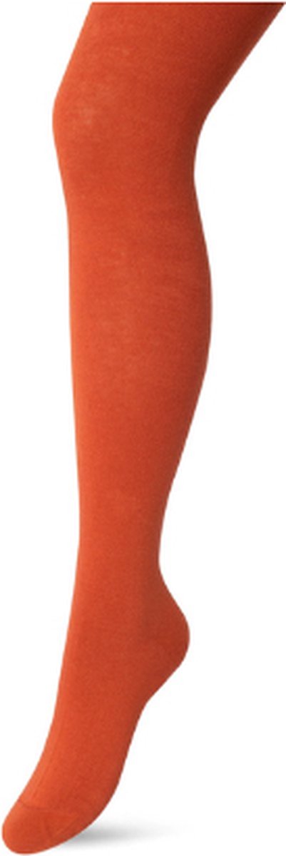 Bonnie Doon Biologisch Katoenen Maillot Meisjes Donker Oranje maat 128/134 - Kinder Maillot - OEKO-TEX gecertificeerd - Bio Cotton Tights - Duurzaam Huidvriendelijk Bio Katoen - Fijne pasvorm - Gladde Naden - Oranje/Rood - Henna - BP053900.246