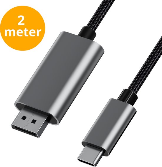 Rolio USB C naar HDMI Kabel - 4K@60hz - 2 meter - Premium Kwaliteit - USB-C naar HDMI 4K Ultra HD