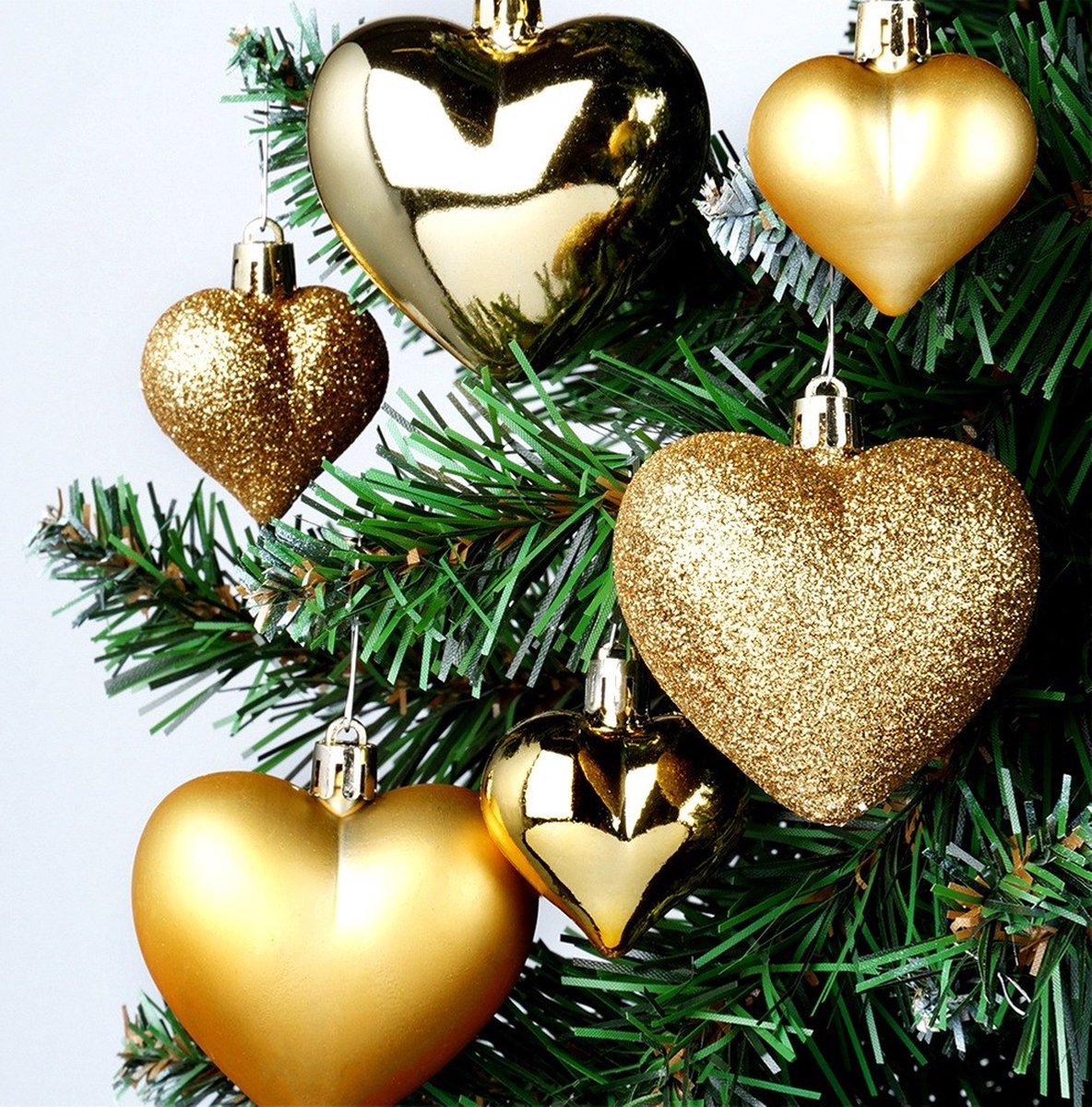 Set van 8 kerstbal hartjes 5*1 | Kerstdecoratie | Caatje`s winkeltje Set van 8 kerstbal hartjes 5*1 | Kerstdecoratie | Caatje`s winkeltje