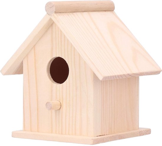 STARSWR Vogelhuis Voor Buiten, Vogelhuisjes Natuurlijke Houten Vogelhut Opruiming Bluebird Finch Kardinalen Hanger Het Bekijken Van De Tuin 1963132929