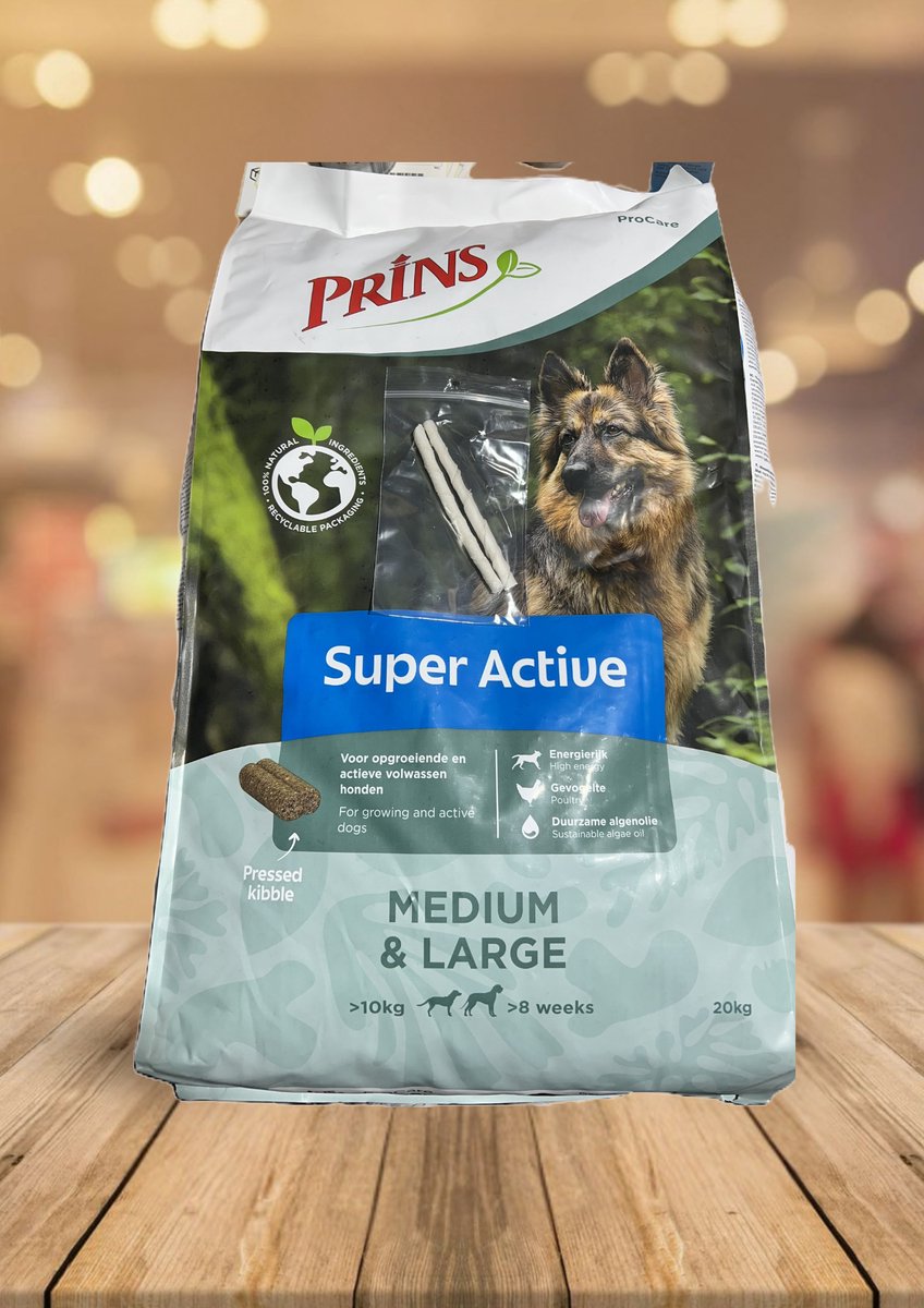 Prins ProCare Super Active 20kg met rocco sticks