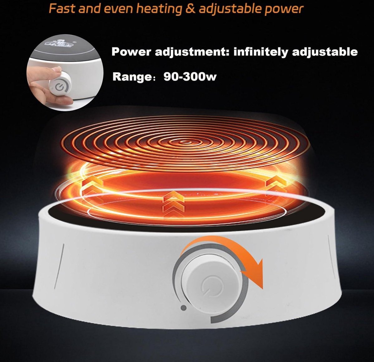 Nevolis Candle Making Set for DIY Candle Making - Electronic Heating Plate - Power 90-300W - Digital Thermometer - Melt Wax Head .