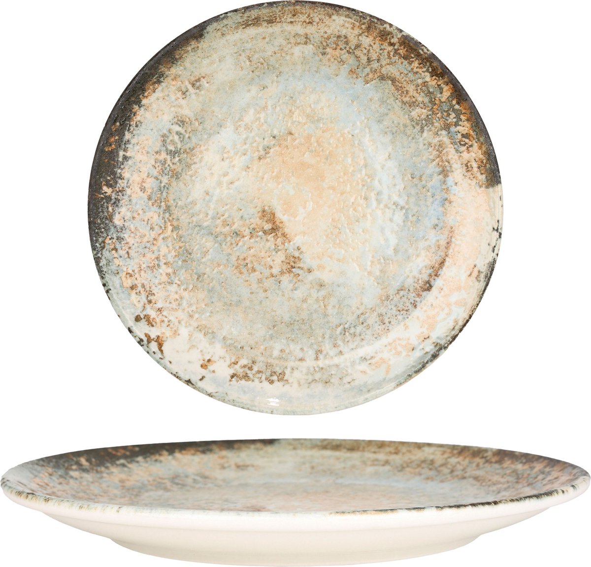 Rinart Dessertbord - Obvara - Porselein - 23 cm - set van 6