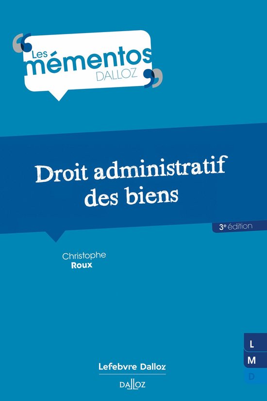 Mémentos - Droit administratif des biens 3ed - cover