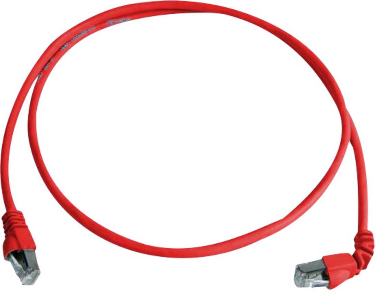 Image of Telegärtner 100008015 RJ45 Netwerkkabel, patchkabel CAT 6A S/FTP 1.00 m Rood Vlambestendig, Halogeenvrij 1 stuk(s)