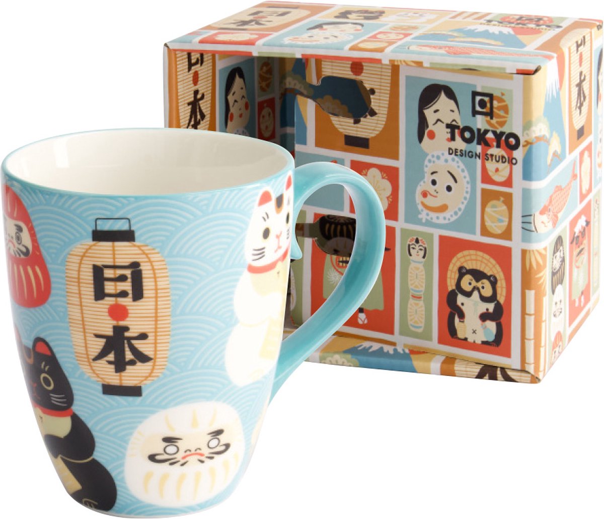 TOKYO DESIGN STUDIO - Kawaii Japan-A Mug W/Giftbox 8.5x10.2cm 380ml 21529 1/36