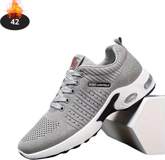 Livano Schoenen Heren - Sneakers - Comfortabel - Sportief - Casual - Volwassen - Grijs - Maat 42