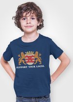 Gildan - HEAVY COTTON™ - Fc Twente Fan - T-shirt Kinder - Bleu marine - Taille 104