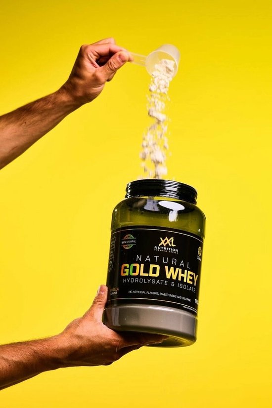 XXL Nutrition - Natural Gold Whey - Whey Hydrolisaat & Isolaat Proteďne - Eiwitpoeder Shake - 100% Natuurlijk - Diverse Smaken - Vanille - 1000 gram (33 shakes) van XXL Nutrition — afbeelding 2