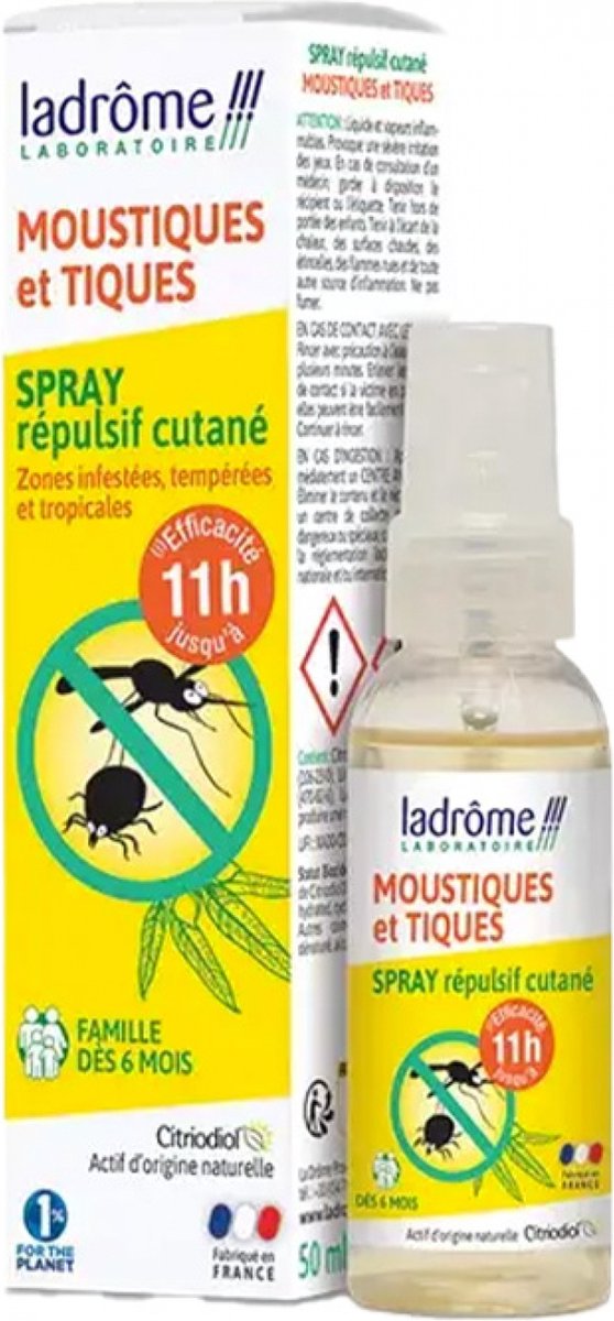 Ladrôme Muggen- en Teken Spray 50 ml