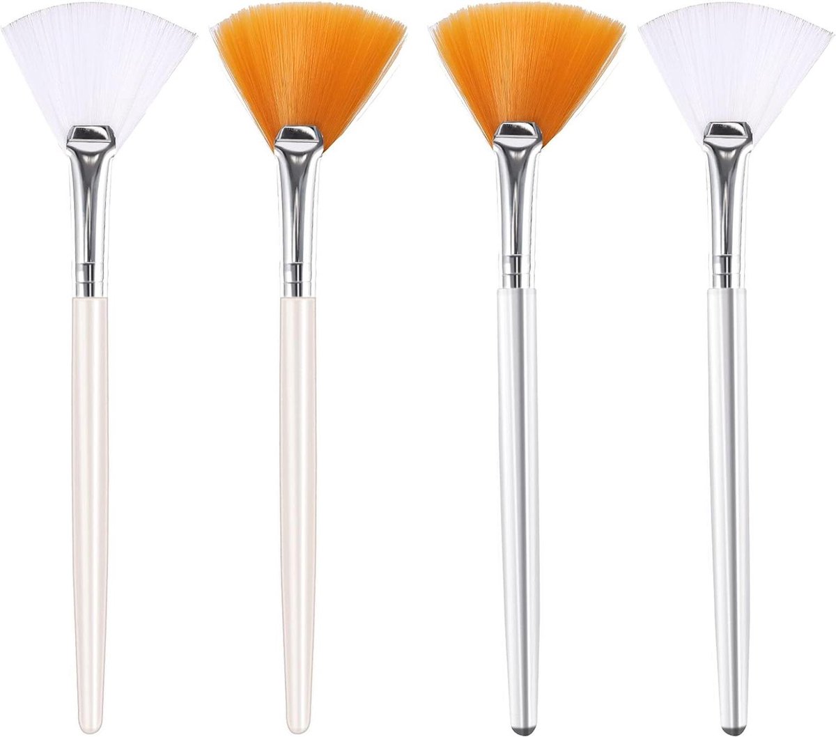 4 Stuks Zachte Gezichtsmaskerborstels voor Schilmasker en Make-up - Content .