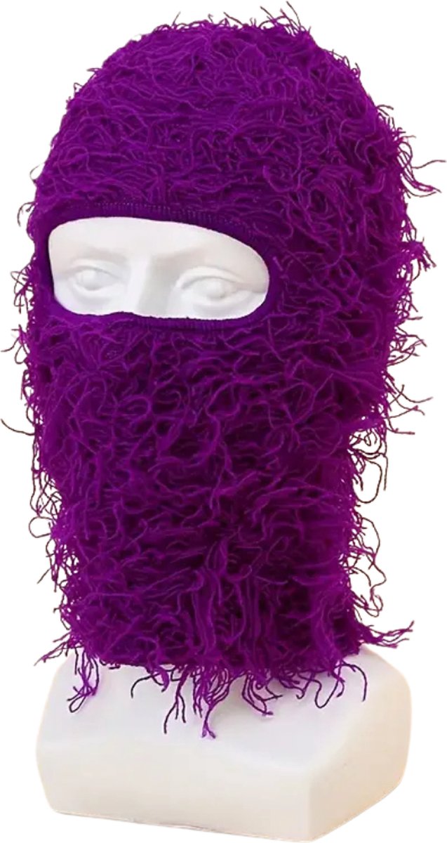 Livano Winter Masker Balaclava Ski Mask Ski Masker Bivakmuts Full Face Mask Paars