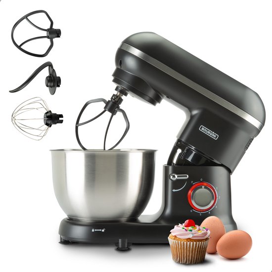 Bourgini Classic Kitchen Chef Zwart – Keukenmachine – Keukenmixer