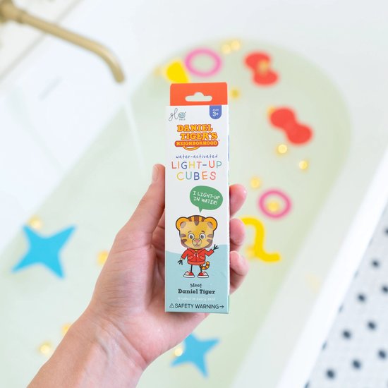 Glo Pals Daniel Tiger set - Light up cubes - Character + light up cubes van Glo Pals — afbeelding 2