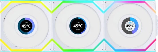 Lian Li UNI FAN SL Wireless LCD White