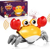 TyMiToys Lopende Krab - Bewegende krab - Dansende Krab - Educatief speelgoed - Usb - Leren kruipen - Interactief Speelgoed - 100% Kindveilig