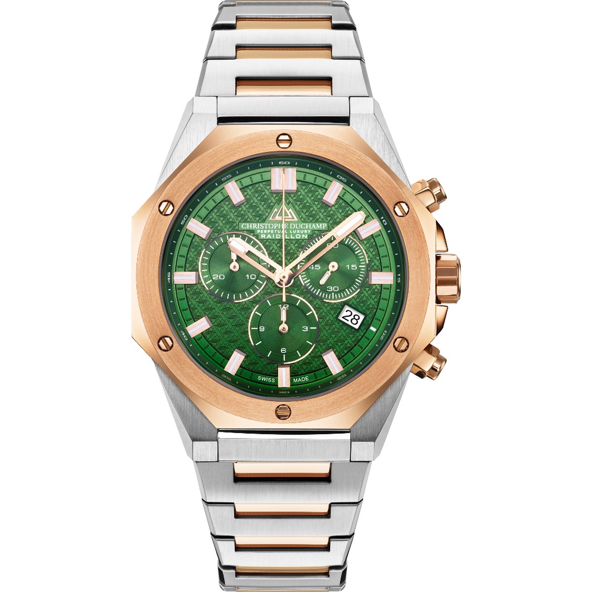 Luxe mannenhorloge - Christophe Duchamp Raidillon Chrono Silver - CD8502-07