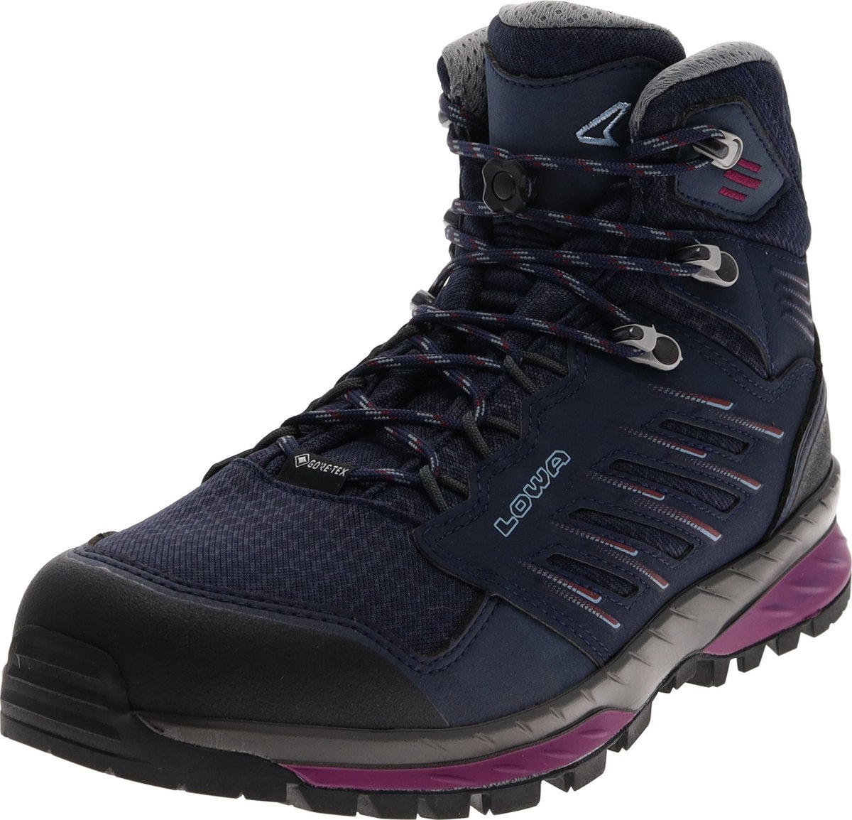 TREK EVO GTX MID Ws Berry Vrouwen Trekkingschoenen Blauw