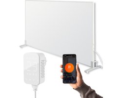Vultec P1000T Infrarood Verwarming - Infrarood Paneel - Wandmontage & Staand - Met WiFi Thermostaat - 1000W Elektrische Kachel - Wit