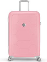 SUITSUIT Reiskoffer 75x49x29 - Reiskoffer met wielen - Veilig Cijferslot - Lichtgewicht koffers - Reiskoffer groot - 94L - Caretta koffer Pink Lady - Roze