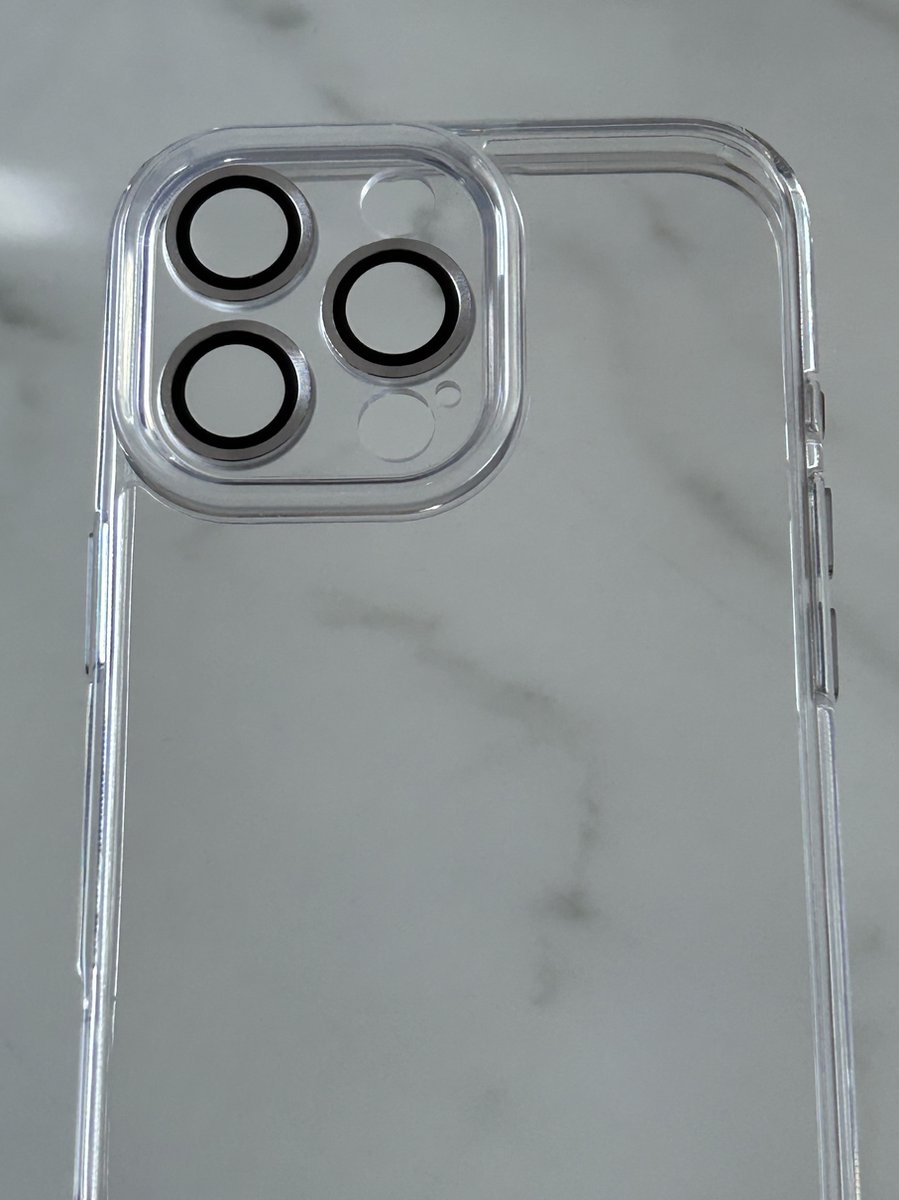 Anti-Yellow TPU/PC Hoesje - Geschikt voor iPhone 16 Pro Max - Met Cameralens Glas Bescherming – Transparant – 2.5mm Dikte