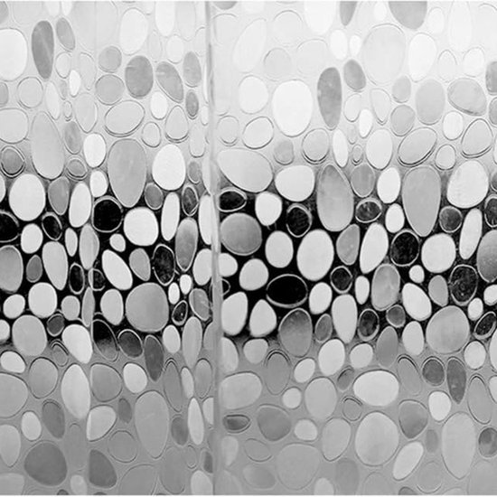 WELTRXE Rideau de Douche Anti-moisissure 183 x 200 cm EVA Imperméable avec 12 Anneaux et Poids Inférieur Magnétique, Rideau de Bain Semi-Transparent