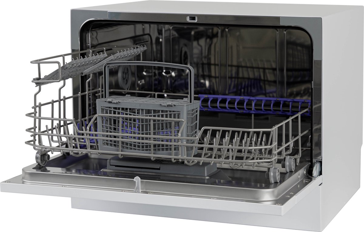 Tomado TDW5501W - Mini vaatwasser - Kleine vaatwasser - Vrijstaand - 6 couverts - 5 programma's - Energieklasse D - Wit — afbeelding 4